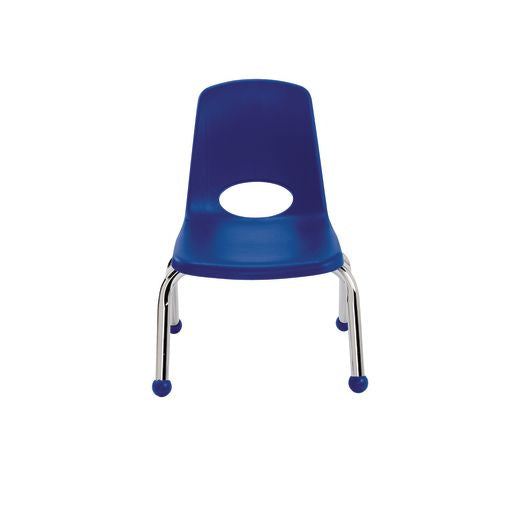 10 " Stack Chair with Ball Glides - Blue, Set of 6