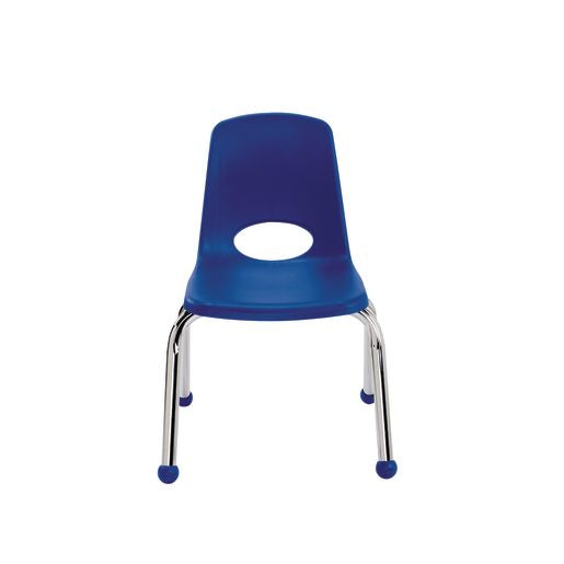 12" Stack Chair with Ball Glides - Blue, Set of 6