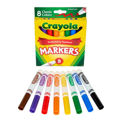 Crayola® Conical Tip Markers - Regular, Set of 8