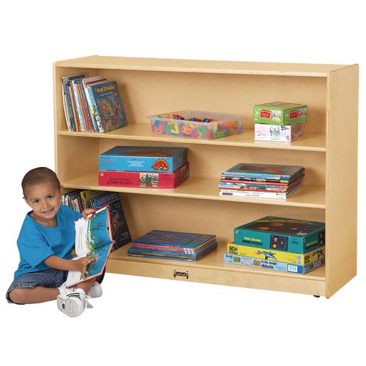 Jonti-Craft® Super-Sized Mobile Adjustable Bookcase without Lip