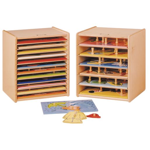 Adjustable 12-Space Puzzle Rack