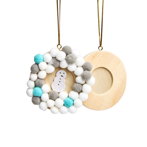 Colorations® Wooden Photo Frame Ornaments - Set of 12