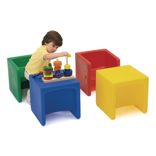 Cube Chairs - Set of 4 Assorted Colors