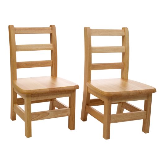 10" Assembled KYDZLadderback Chairs™ - Set of 2