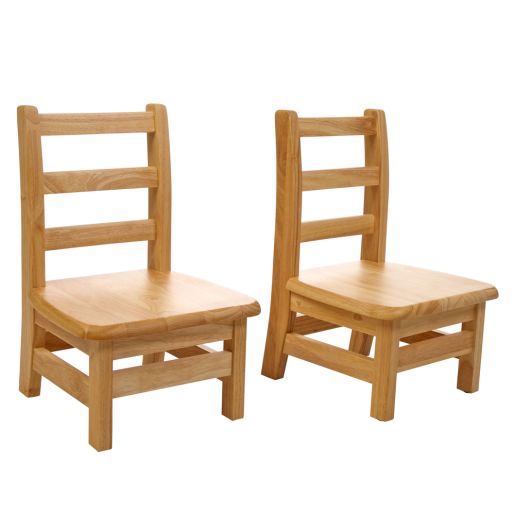 8" Assembled KYDZLadderback Chairs™ - Set of 2
