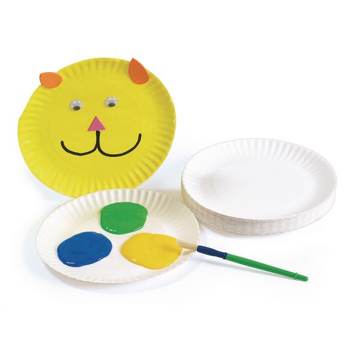 9" White Paper Plates - 100 Pieces