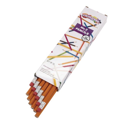 Colorations® Wood No.2 Pencils - Set of 12