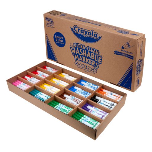 Exclusive Crayola® Smart Color Ultra-Clean Washable® Marker Classpack® - Set of 200 Value Pack