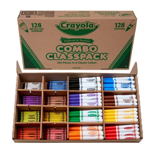 Crayola® Combination Marker and Crayon Classpack® - Set of 256