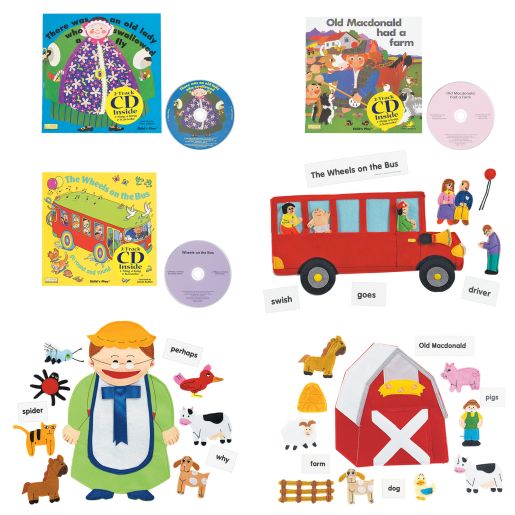 Excellerations® Felt Story Sets, Story Books & CDs - 3 Titles