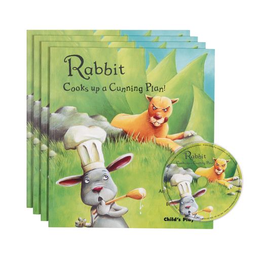 Rabbit Cooks Up a Cunning Plan! - 4 Paperback Books and 1 CD