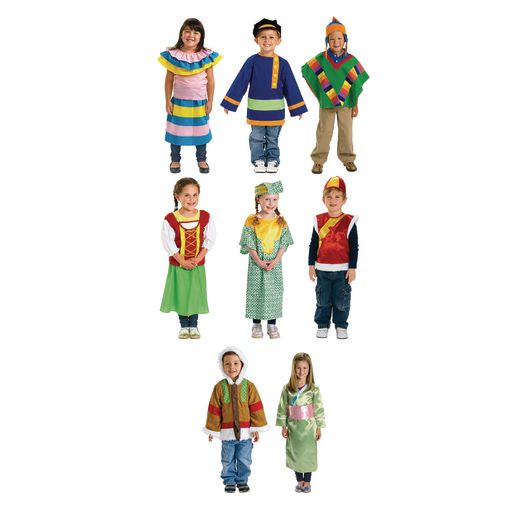 Excellerations® Multicultural Clothing - Set of 8