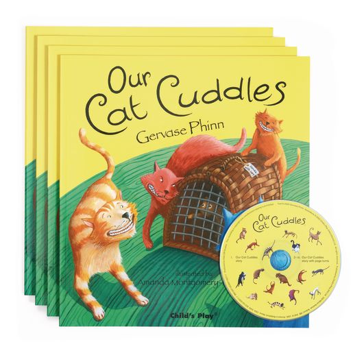 "Our Cat Cuddles" - 4 Paperback Books and 1 CD
