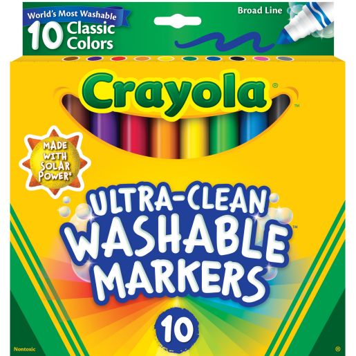 Crayola® Ultra-Clean Markers - Set of 10