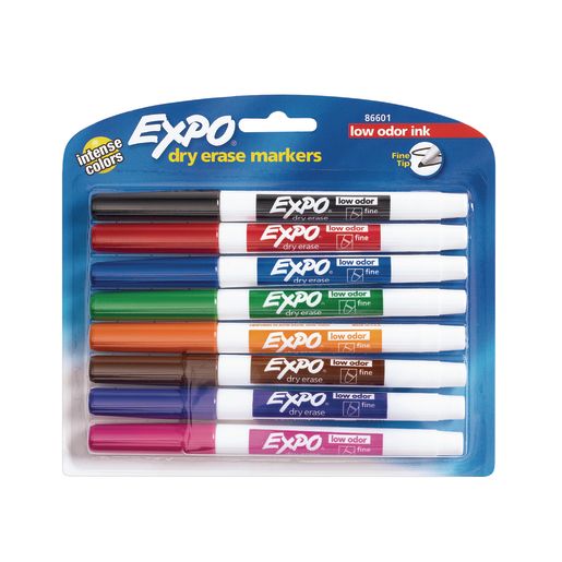 Expo® Fine Point Dry-Erase Markers - Set of 8
