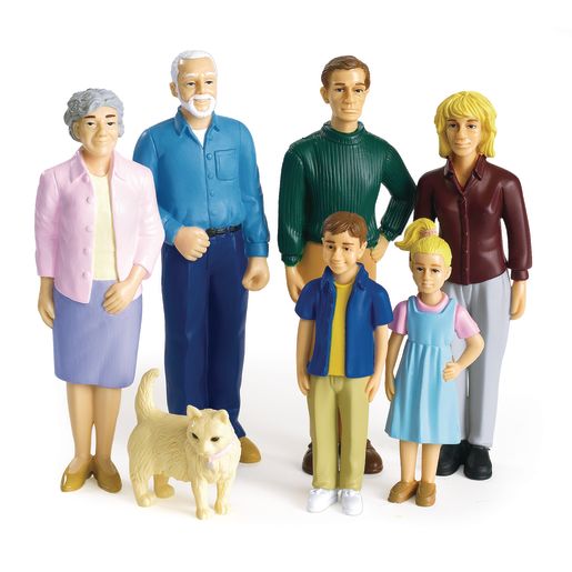 Excellerations® Pretend Play Figures - Extended Caucasian Family
