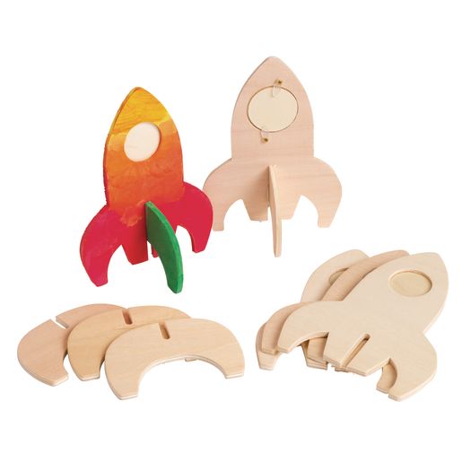 Colorations® Rocket Ship Photo Frames - Set of 12