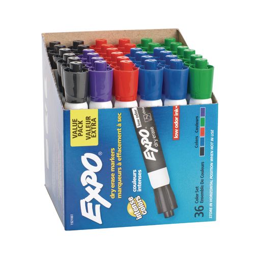Expo® Chisel-Tip Dry-Erase Marker Classroom - Set of 36