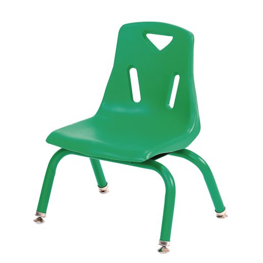 10"H Chair with matching legs - Green