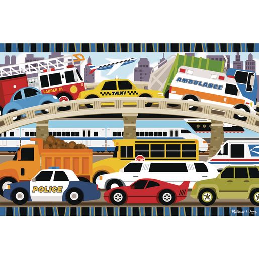 Traffic Jam Floor Puzzle 24 Pieces