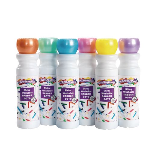 Colorations® Washable Shiny Dabber Dot Markers - Set of 6