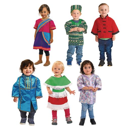 Excellerations® Toddler Traditional Multicultural Clothing Set of 6
