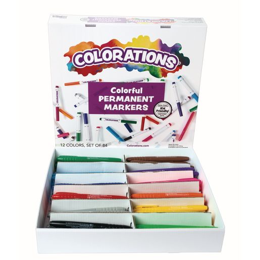 Colorations® Permanent Marker Classroom Value Pack - 84 Pieces