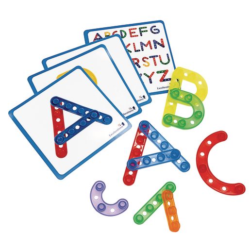 Excellerations® Translucent Alphabet Construction Set- 100 Pieces