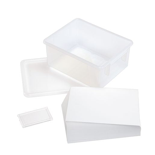 Colorations® White Sulphite Paper, 9" x 12" - 500 Sheets, 50lb Weight Quality with Storage Bin