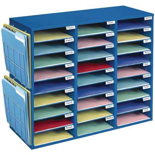 Really Good Stuff® Mail Center & Paper Holders - Blue
