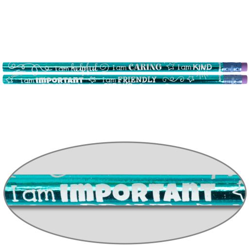 Really Good Stuff® Positive Affirmation Pencils - Set of 12