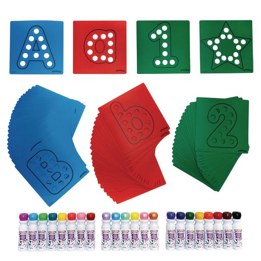 Dabber Dot Stencils & Dabber Marker Kit