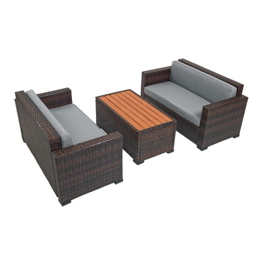 Excellerations® Outdoor Wicker Furniture 3-Piece Set (Preschool Height)