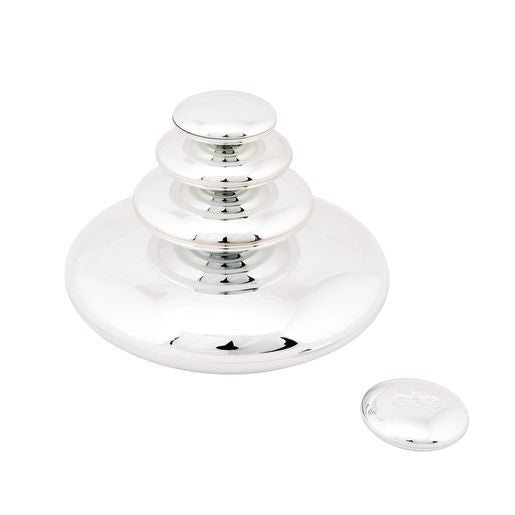 Mirrored Stacking Pebbles Silver - 20 pack