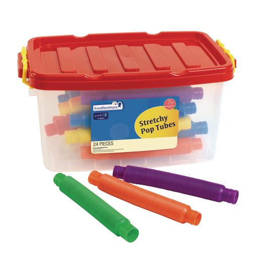 Excellerations® Stretchy Pop Tubes - 24 Pieces