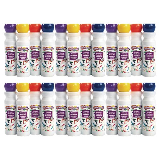 Colorations® Dabber Dot Markers 4 Colors - Set of 24