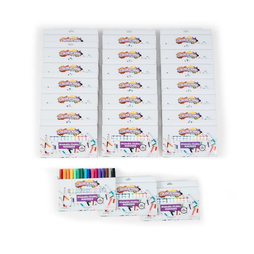 Colorations® Chubby Markers - 24 Sets, 16 Colors, 384 Total
