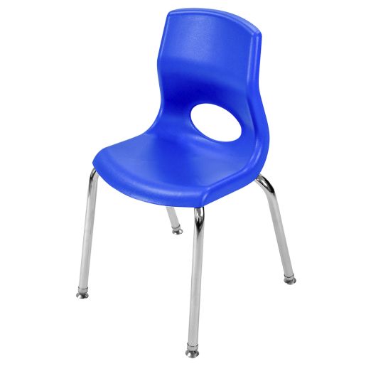 Angeles® MyPosture™ Chair 10"H Blue with Chrome Legs