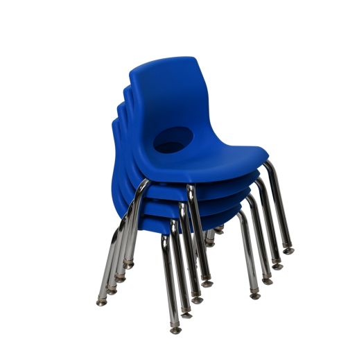 Angeles® MyPosture™ Chair 10" H - Set of 4 Primary Blue