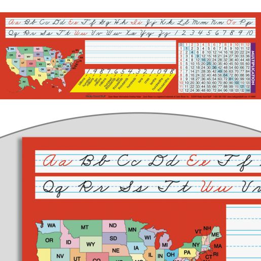 Zaner-Bloser Cursive Self-Adhesive Vinyl Desktop Helpers™ - Set Of 24