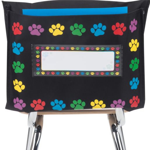 Paw Prints Border Store More® Deep-Pocket Chair Pockets - 6 Pack