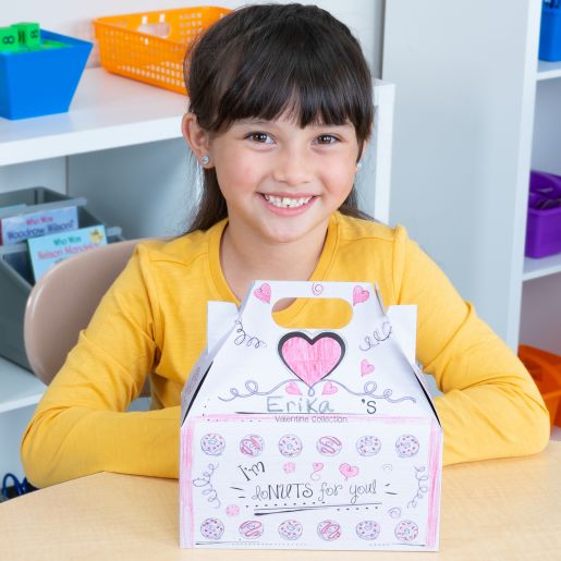 Donuts Ready-To-Decorate® Valentine Holder - 12 boxes