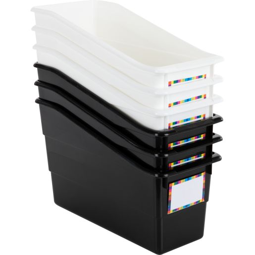 Durable Book And Binder Holders - Chalkboard - Set Of 6