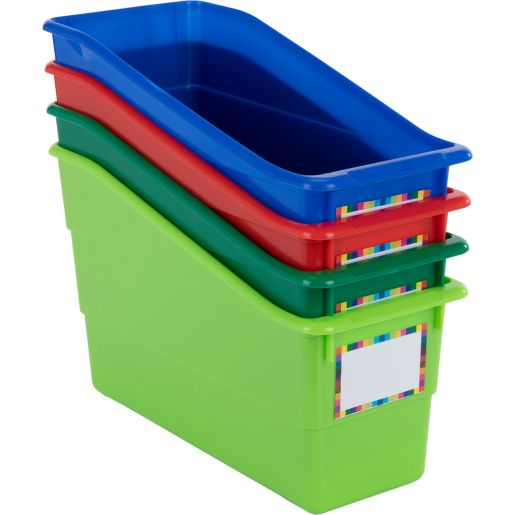 Durable Book And Binder Holders - Rain Forest - Set Of 4