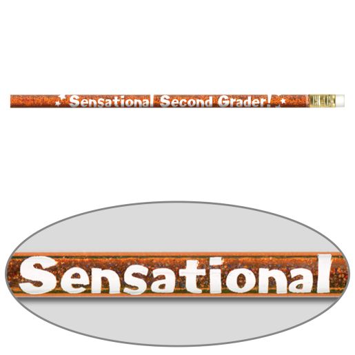 Grade-Specific Welcome Pencils - 12 Pencils for K, 1st, 2nd or 3rd Grade