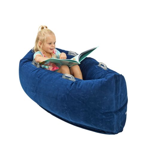 Hugging Peapod Chair, 48"L - Blue