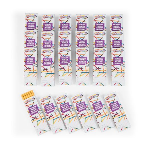 Colorations® Primary Pencils W-O Erasers, 24 Sets