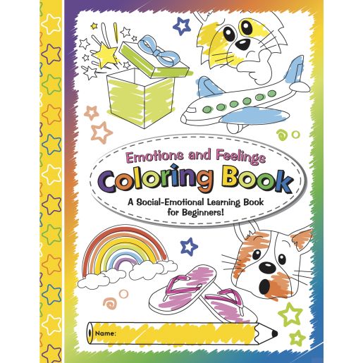 Really Good Stuff® Emotions and Feelings Coloring Book-12 pack