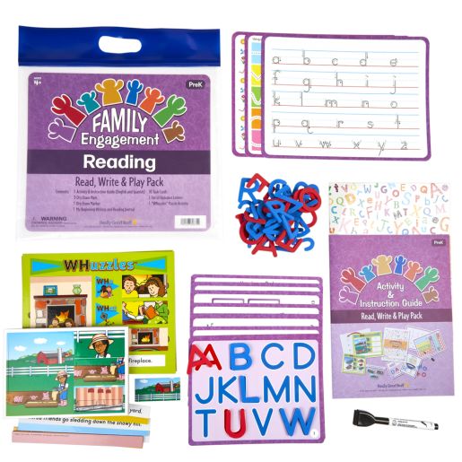 Family Engagement Reading - Read, Write and Play Pack - PreK