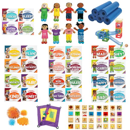 Excellerations® Life Skills Complete Kit - 28 books 8 dolls 32 blocks